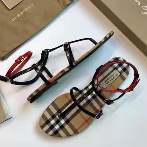 Burberry 2018 Check Flip-flop sandals - 버버리 체크 플립플… - 1