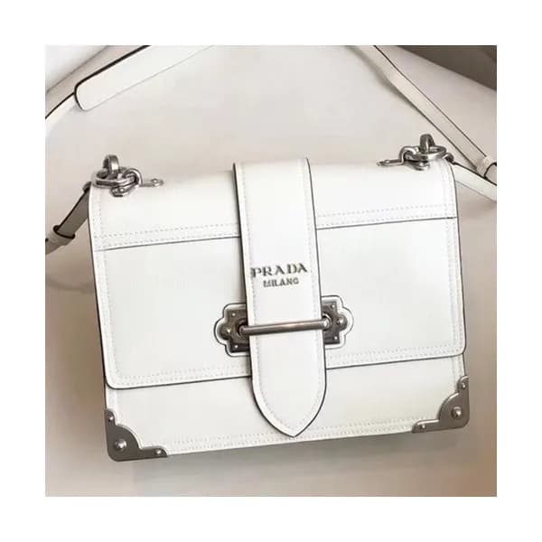 Prada Cahier Leather Shoulder Bag,24cm - 프라다 카이에 레… - 1