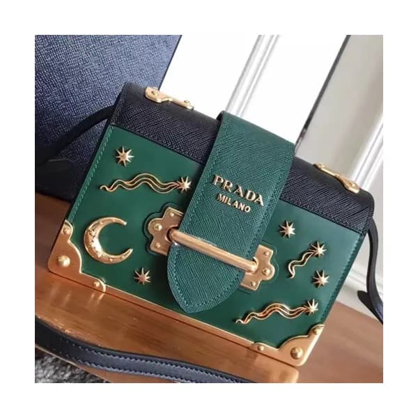 Prada 2018 Cahier Leather Shoulder Bag,18cm - 프라다 … - 1
