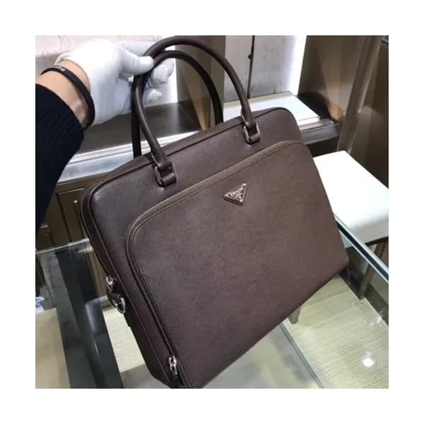 Prada Saffiano Mens Business Bag,36CM - 프라다 사피아노 남… - 1