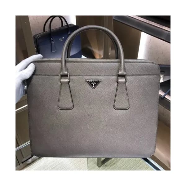 Prada Saffiano Mens Business Bag,36CM - 프라다 사피아노 남… - 1