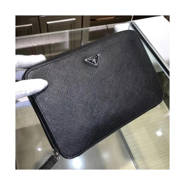 Prada Saffiano Mens Clutch Bag ,23.5CM - 프라다 사피아노 … - 1