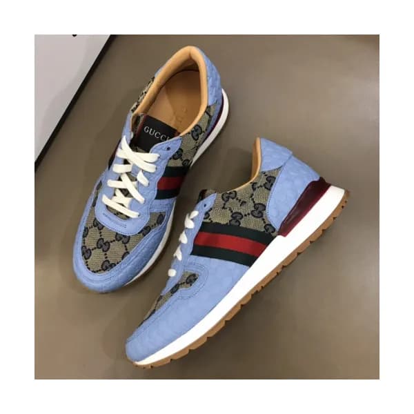 Gucci 2019 Mens Ace GG Leather Sneakers - 구찌 남성 신상… - 1