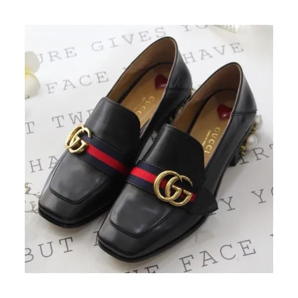 Gucci 2019 Ladies Strap GG Metal Logo Pearl Middle… - 1