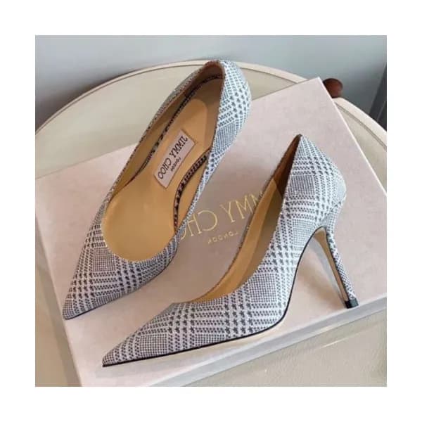Jimmy Choo 2019 Ladies Love Glitter Jacquard Pumps… - 1