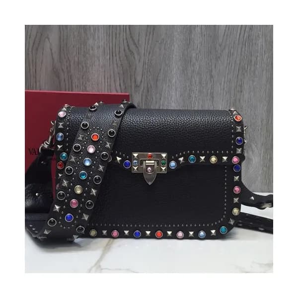 Valentino 2019 Leather Garavani Rockstud Shoudler … - 1