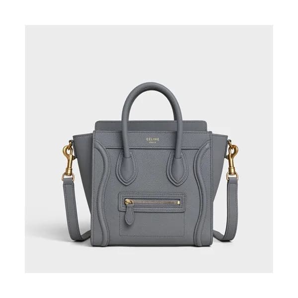 Celine Nano Luggage Leather Tote Shoulder Bag,20CM… - 1