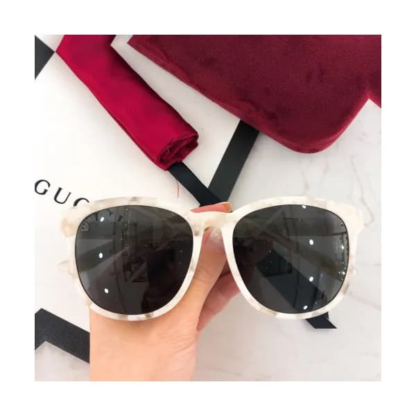 Gucci 2019 Mm/Wm Retro GG Logo Acrylic Frame Sungl… - 1