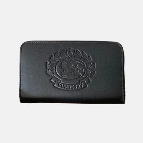 Burberry 2019 Leather Zip Round Wallet - 버버리 남여공용 … - 1