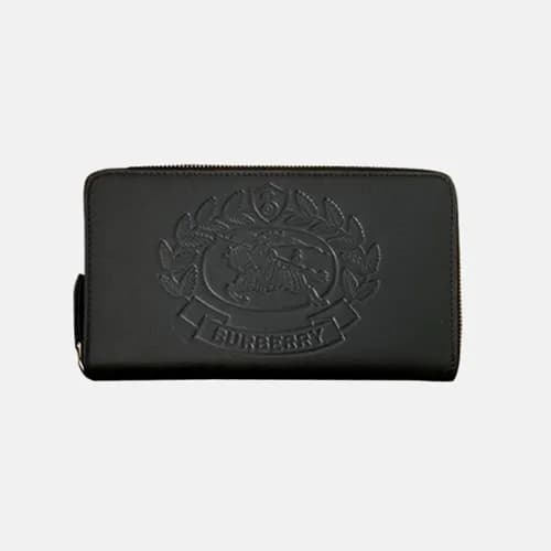 Burberry 2019 Leather Zip Round Wallet - 버버리 남여공용 … - 1