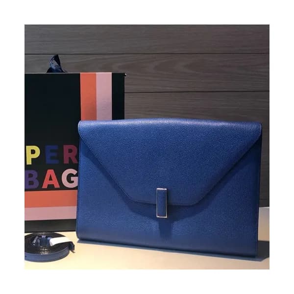 Valextra 2019 Epsom Leather Shoulder Bag,28CM - 발렉… - 1