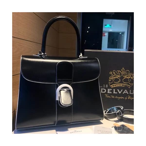 Delvaux 2019 Brillant Leather Tote Shoulder Bag,28… - 1