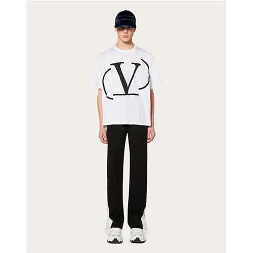 Valentino 2019 Mm/WmCrew -neck Cotton Short Sleeve… - 1