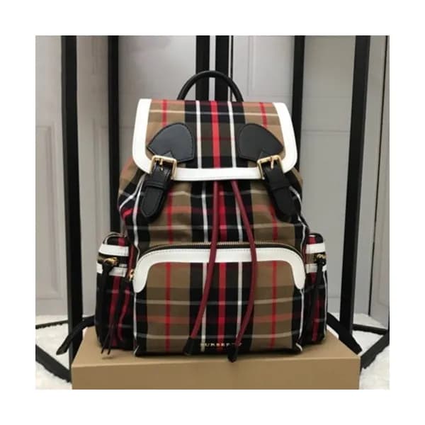 Burberry 2019 Canvas Back Pack,33cm - 버버리 2019 캔버스… - 1