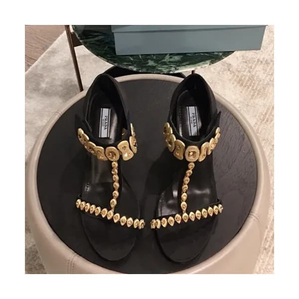 Prada 2019 Ladies Middle Heel Sandal - 프라다 2019 여성… - 1