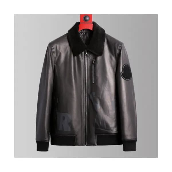 Moncler 2019 Womens Patch Logo Modern Leather Down… - 1