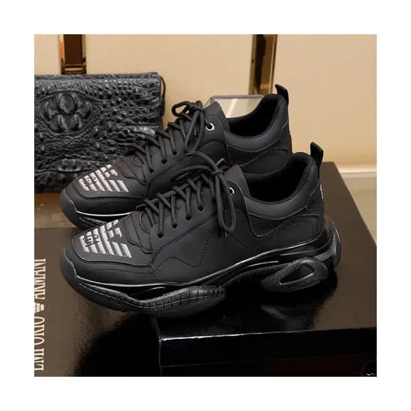 Armani 2019 Mens Leather Sneakers - 알마니 2019 남성용 … - 1