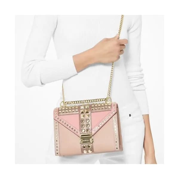 Michael Kors 2019 Leather Chain Shoulder Bag, 24CM… - 1