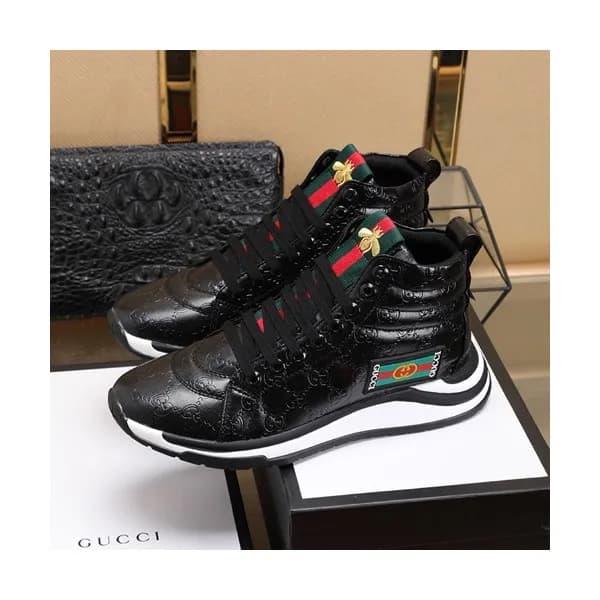 Gucci 2020 Mens Leather Sneakers - 구찌 2020 남성용 레더 … - 1