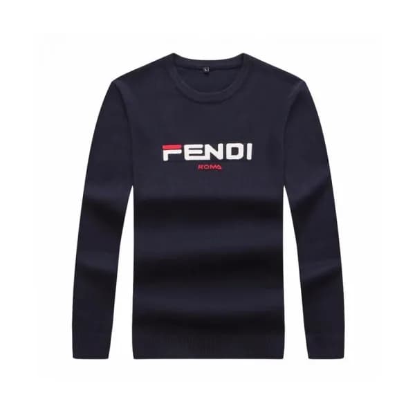 [펜디]Fendi 2020 Mens Logo Crew-neck Wool Sweaters -… - 1