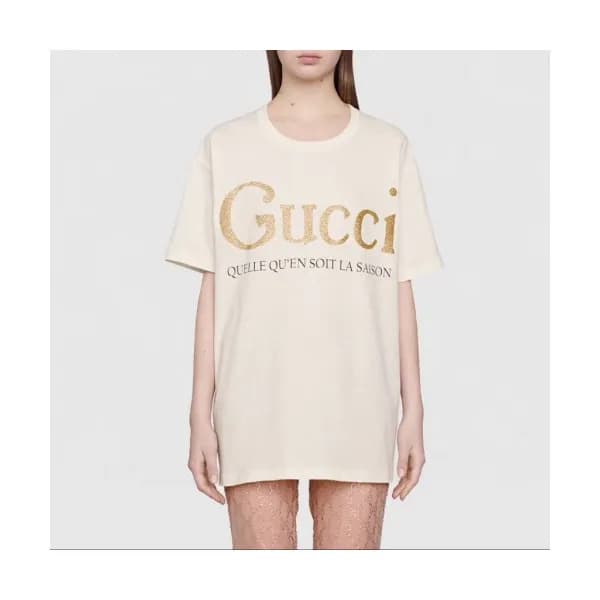 [매장판]Gucci 2020 Mm/Wm Logo Cotton Short Sleeved Ts… - 1