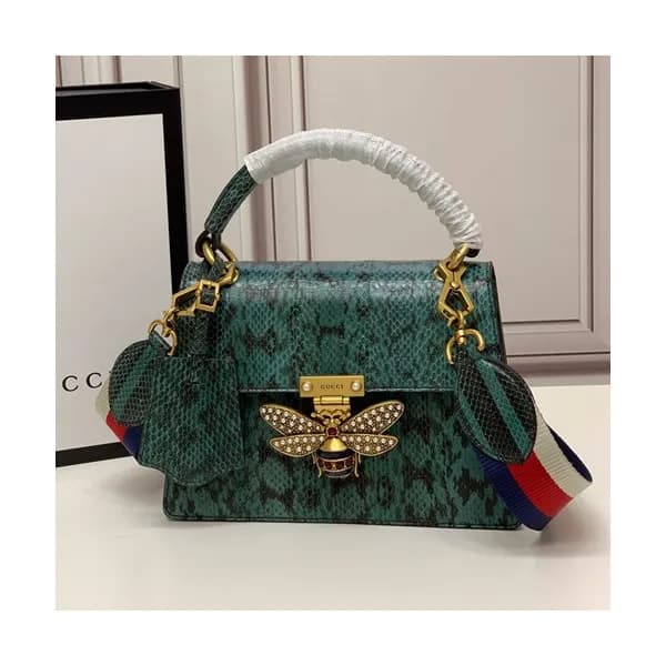 Gucci 2020 GG Queen Margaret Leather Tote Shoulder… - 1