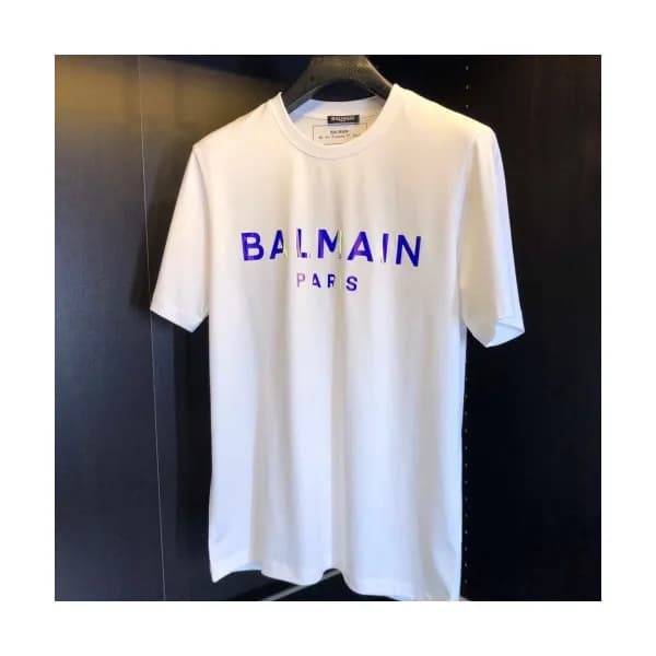 [발망]Balmain 2020 Mens Logo Cotton Short Sleeved Ts… - 1