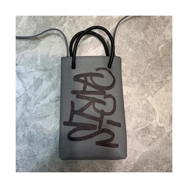 Balenciaga 2020 Leather Super Mini Tote Shoulder B… - 1