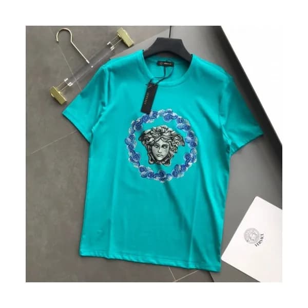 [베르사체]Versace 2020 Mens Logo Silket Short Sleeved … - 1