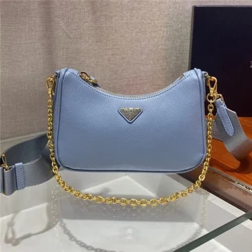 [프라다] Prada 2020 Women's Mini Leather Hobo Tot… - 1