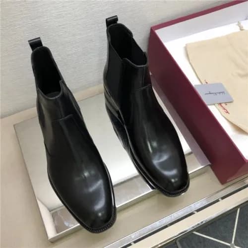 Salvatore Ferragamo 2020 Men's Leather Ankle B… - 1