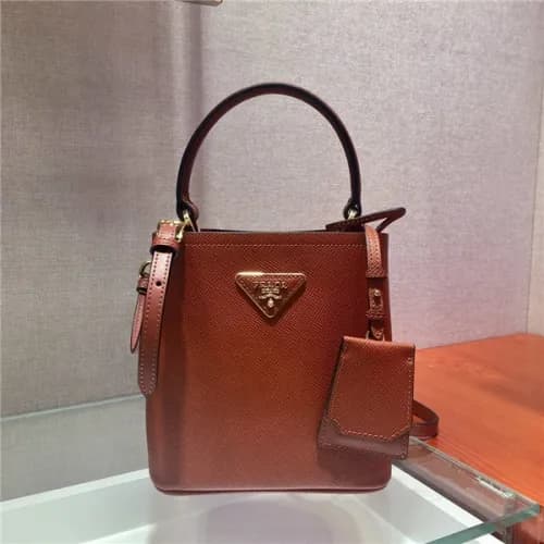 Prada 2020 Women's Leather Mini Tote Shoulder … - 1
