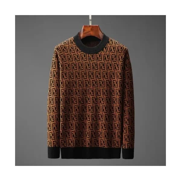 [펜디]Fendi 2020 Mens Logo Crew-neck Wool Sweaters -… - 1