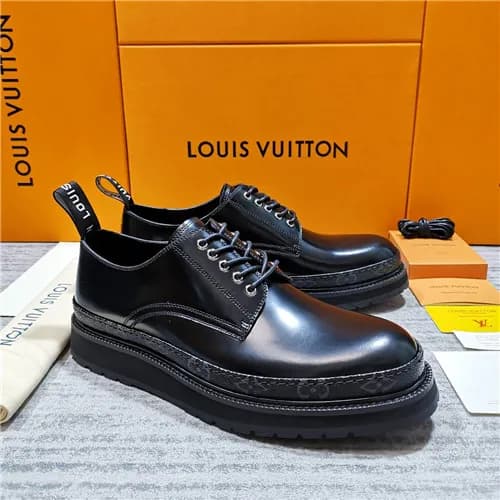 Louis Vuitton 2020 Men's Black Ice Leather Sne… - 1