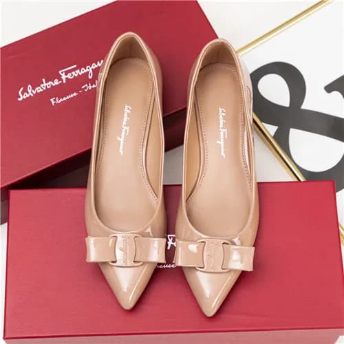 Salvatore Ferragamo 2021 Women's Leather Flat … - 1