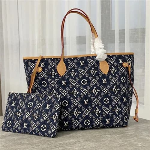 [루이비통]Louis Vuitton 2021 Denim Neverfull Shopper B… - 1
