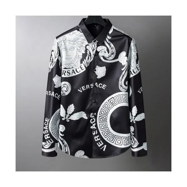 [클래식]Versace Mens Logo Tshirts Black - 베르사체 2021… - 1