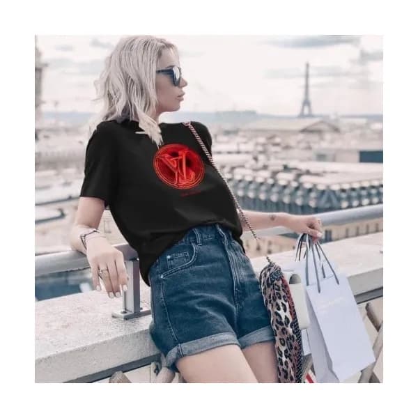 Louis vuitton Mm/Wm Logo Short Sleeved Tshirts Bl… - 1
