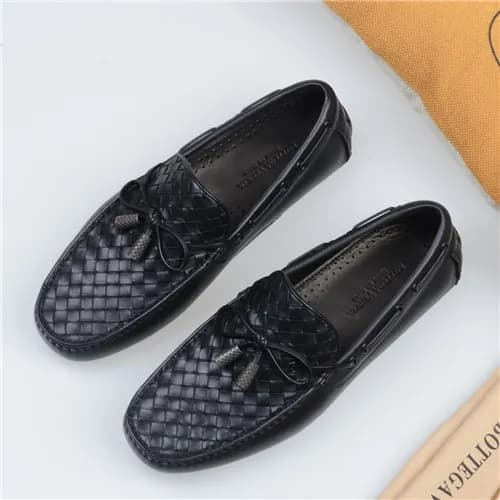 Bottega Veneta 2021 Men's Leather Loafer,BVS04… - 1