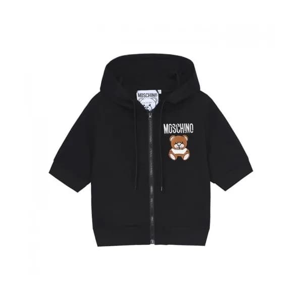 Moschino Womens Logo Cotton Short Sleeved Tshirts … - 1