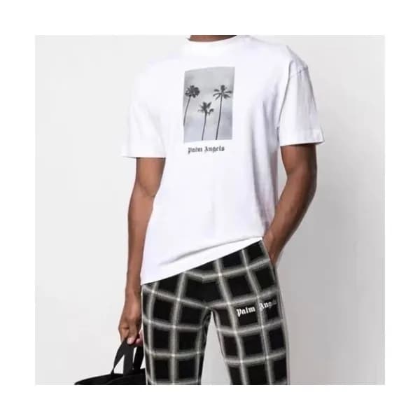 Palm Angels Mm/Wm Logo Cotton Short Sleeved Tshir… - 1