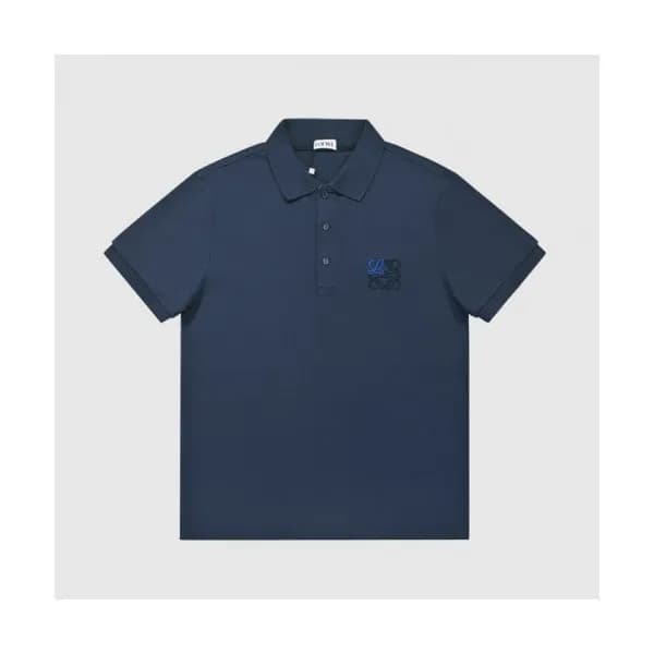 Loewe Mm/Wm Smile Short Sleeved Tshirts Navy - 로에… - 1