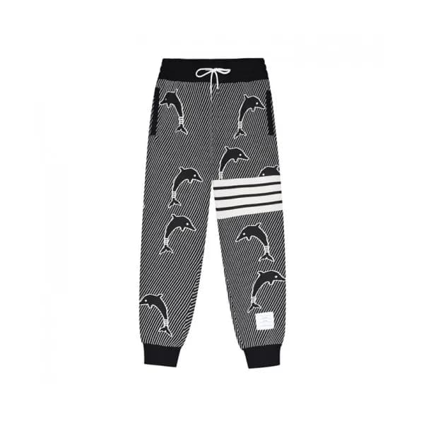 Thom Browne Mens Casual Training Pants Black - 톰브… - 1