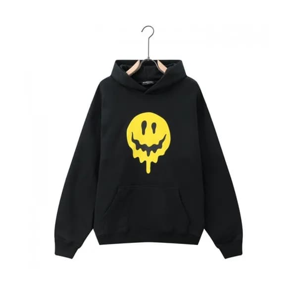 Balenciaga Mm/Wm Logo Cotton Hoodie Black - 발렌시아가… - 1