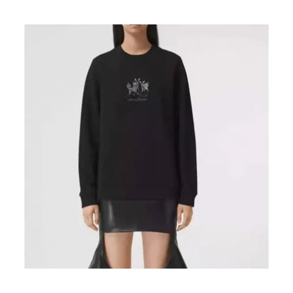 Burberry Mm/Wm Logo Casual Cotton Tshirts Black -… - 1