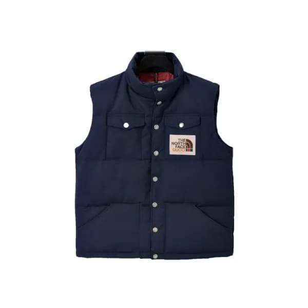 Gucci Mens Patch Logo Modern Duck Down Padding Ves… - 1