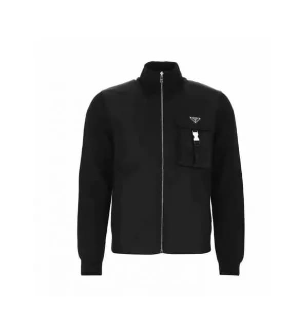 Prada Mm/Wm Logo Casual Jackets Black - 프라다 2021 … - 1