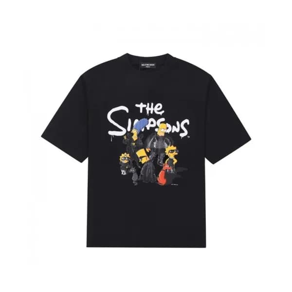 Balenciaga Mm/Wm Logo Cotton Short Sleeved Tshirt… - 1