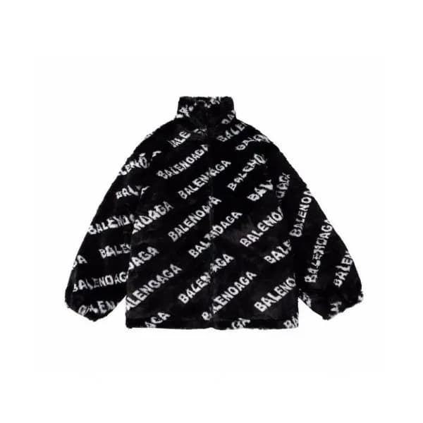 Balenciaga Mens Logo Casual Jackets Black - 발렌시아가… - 1