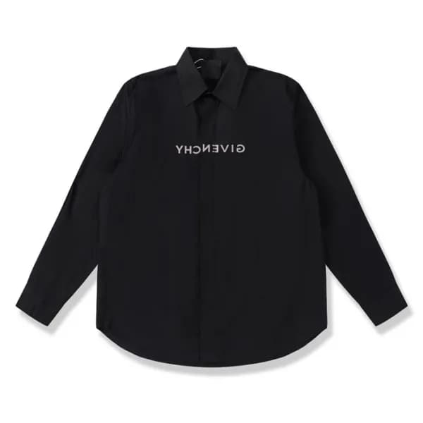 지방시 남성 모던 블랙 셔츠 - Mens Black Tshirts - giv0644x - 1